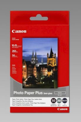 Slika Papir CANON SG-201s (10x15cm); 10x15 / semi gloss / 260gsm / 50 listov