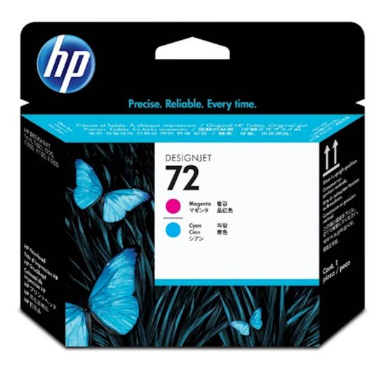 Slika GLAVA HP MAGENTA IN CYAN 72 ZA DESIGNJET T1100/T610 ZA VEČ KOT 3 LITRE