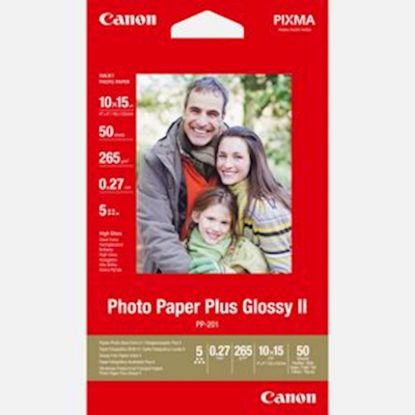 Slika Papir CANON PP-201s (10x15 cm); 10x15 / high gloss / 265gsm / 50 listov