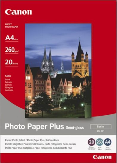 Slika Papir CANON SG-201 A4; A4 / semi gloss / 260gsm / 20 listov