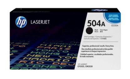 Slika TONER HP 504A ČRN ZA HP COLOR LASER CP3525/CM3530 ZA 5.000 STRANI
