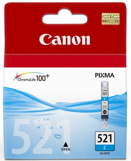 Slika ČRNILO CANON CLI-521 CYAN ZA IP3600/4600/MP540/MP620 ZA 9ml