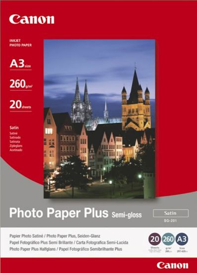 Slika Papir CANON SG-201 A3; A3 / semi gloss / 260gsm / 20 listov