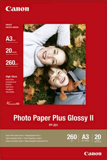 Slika Papir CANON PP-201 A3; A3 / high gloss / 265gsm / 20 listov