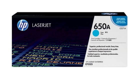 Slika TONER HP 650A CYAN ZA LJ CP5525 ZA 15.000 STRANI