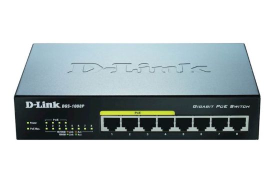 Slika Mrežno stikalo D-link DGS-1008P/E