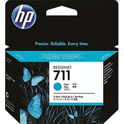 Slika ČRNILO HP CYAN 711 ZA DESIGNJET T520/T120 29ml; 3 PACK