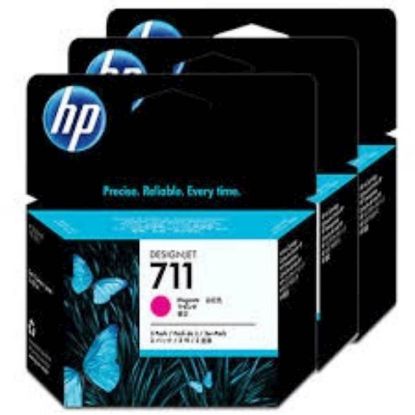 Slika ČRNILO HP MAGENTA 711 ZA DESIGNJET T520/T120 29ml ; 3 PACK