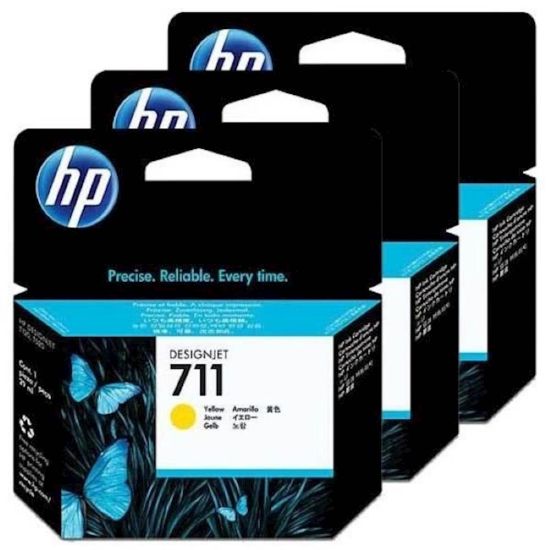 Slika ČRNILO HP RUMEN 711 ZA DESIGNJET T520/T120 29ml; 3 PACK