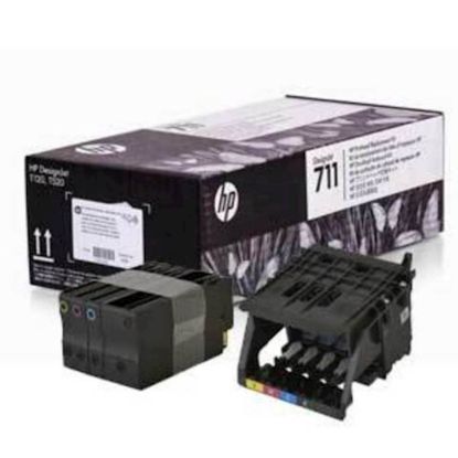 Slika GLAVA HP 711 ČRNA, CYAN, RUMENA, MAGENTA ZA T125/T130/T525/T530     *czuk