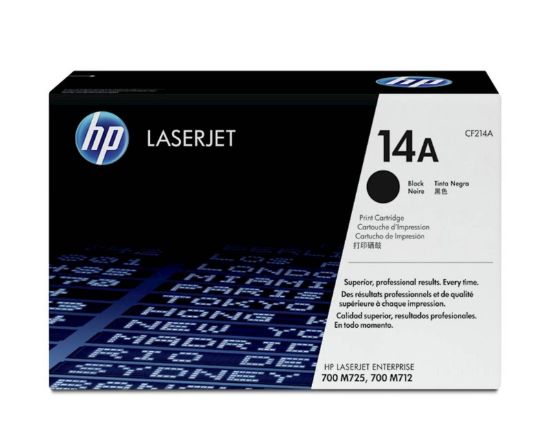 Slika TONER HP 14A ČRN ZA LJ ENTERPRISE 700 PRINTER M712 ZA 10.000 STRANI