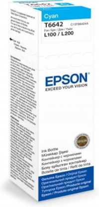 Slika ČRNILO EPSON CYAN 664 STEKLENIČKA ZA L110, L210, L300, L310, L355, L382, L550, L565 70ml