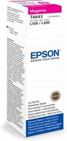 Slika ČRNILO EPSON MAGENTA 664 STEKLENIČKA ZA L110, L210, L300, L310, L355, L382, L550, L565 70