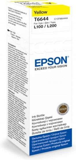 Slika ČRNILO EPSON RUMENO 664 STEKLENIČKA ZA L110, L210, L300, L310, L355, L382, L550, L565 70m