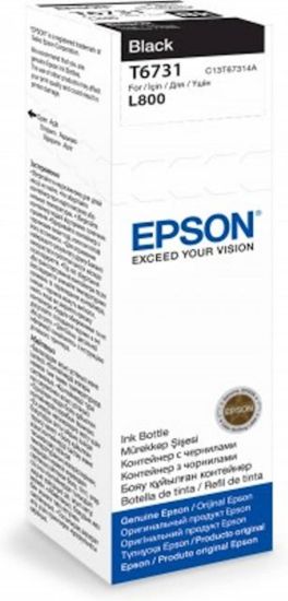Slika ČRNILO EPSON ČRNO 673 STEKLENIČKA ZA L800, L805, L810, L850, L1800 70ml