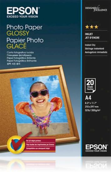 Slika PAPIR EPSON A4  20 LISTOV PHOTO GLOSSY 200g/m2