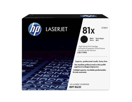 Slika TONER HP 81X ČRN ZA LJ ENTERPRISE MFP M630/605/606 ZA 25.000 STRANI