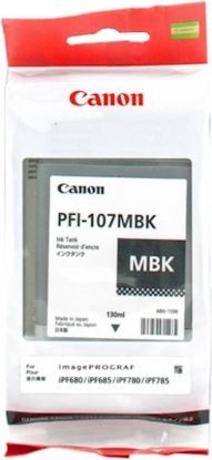 Slika ČRNILO CANON PFI-107MBK MAT ČRNA ZA IPF670/670/770/780/785  130ml