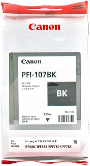 Slika ČRNILO CANON PFI-107B ČRNA ZA IPF670/670/770/780/785  130ml