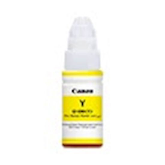 Slika ČRNILO CANON RUMENO STEKLENIČKA GI-490Y ZA G1400, G2400, G3400, G4400 70ML 7.000 STRANI