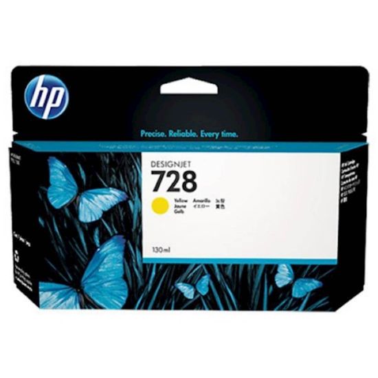 Slika ČRNILO HP RUMENO 728 ZA DSJ T730, T830 130ml