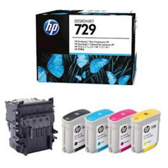 Slika GLAVA HP 729 ČRNA MATTE,CYAN, RUMENA, MAGENTA ZA DesignJet T730 in T830