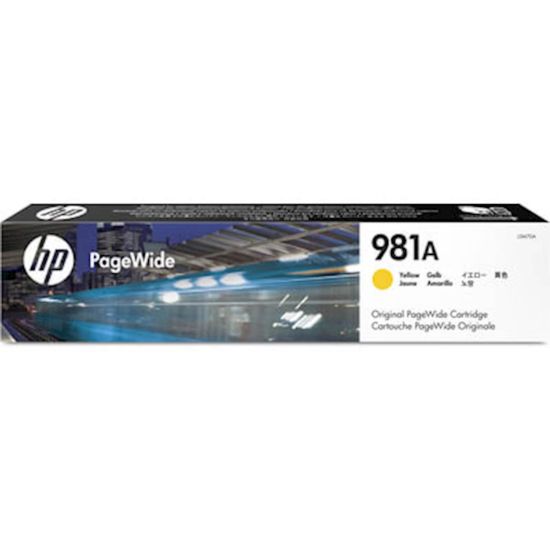 Slika ČRNILO HP RUMENO 981A PAGEWIDE ZA COLOR 556 / MFP 586 ZA 6.000 STRANI