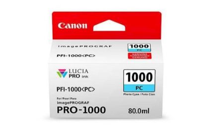 Slika ČRNILO CANON PFI-1000 PHOTO CYAN ZA IMAGEPROGRAF PRO-1000, 80 ml