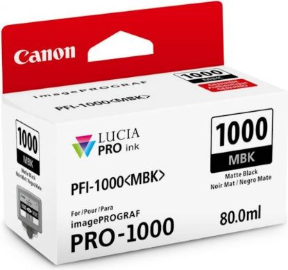 Slika ČRNILO CANON PFI-1000 MATTE BLACK ZA IMAGEPROGRAF PRO-1000, 80 ml