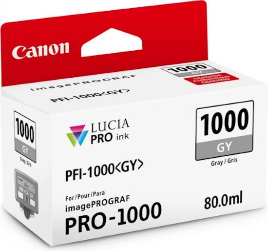 Slika ČRNILO CANON PFI-1000 GREY ZA IMAGEPROGRAF PRO-1000, 80 ml