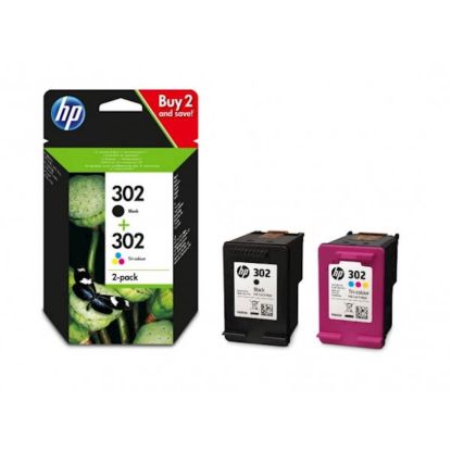 Slika KOMPLET ČRNIL HP 302 ČRNA + BARVNA ZA DJ 1110/2130/3630/OFFICEJET 3830