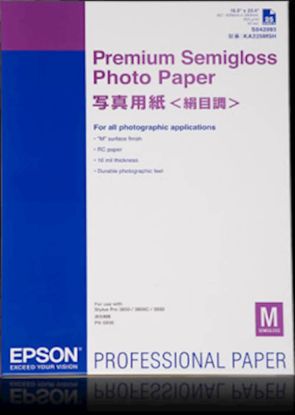 Slika PAPIR EPSON A2 PREMIUM SEMIGLOSS PHOTO PAPER, 25 LISTOV 250g/m2