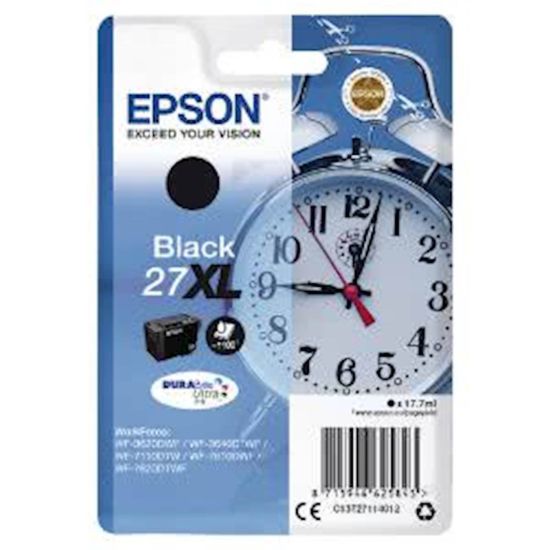 Slika ČRNILO EPSON ČRNO 27XL ZA WF-3620DWF / WF-7110DTW / WF-7610DWF 17,7ml