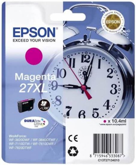 Slika ČRNILO EPSON MAGENTA 27XL ZA WF-3620DWF / WF-7110DTW / WF-7610DWF 10.4ml
