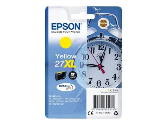Slika ČRNILO EPSON RUMENA 27XL ZA WF-3620DWF / WF-7110DTW / WF-7610DWF 10.4ml