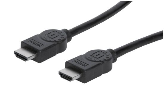 Slika HDMI kabel z Ethernetom 2 m črn MANHATTAN