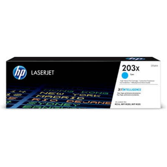 Slika TONER HP 203X CYAN ZA COLOR LJ Pro M254dn, M365dw, MFP M280nw, M281cdw, M281fdn ZA 2.500 STRANI