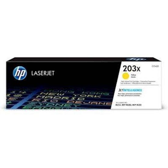 Slika TONER HP 203X RUMEN ZA COLOR LJ Pro M254dn, M365dw, MFP M280nw, M281cdw, M281fdn ZA 2.500 STRANI
