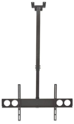 Slika Stropni TV nosilec 37''-70'' MANHATTAN, 50kg, naklon 0° do -15°, črne barve