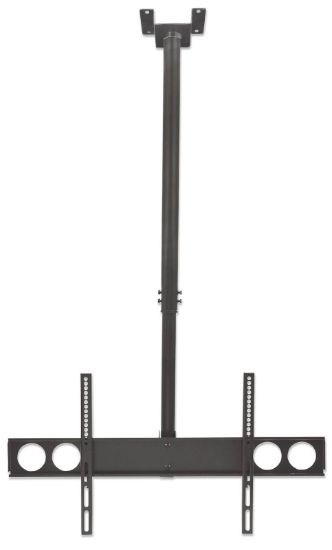 Slika Stropni TV nosilec 37''-70'' MANHATTAN, 50kg, naklon 0° do -15°, črne barve