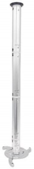 Slika Stropni nosilec za projektor 13-106 cm MANHATTAN, do 10 kg, naklon ±10°, aluminij, srebrne barve