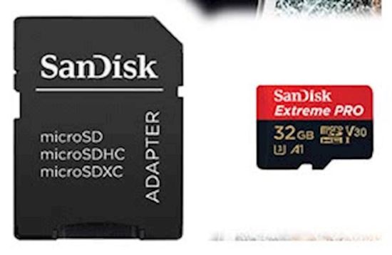 Slika SDHC SANDISK MICRO 32GB EXTREME PRO, 100/90MB/s, UHS-I Speed Class 3, V30, adapter