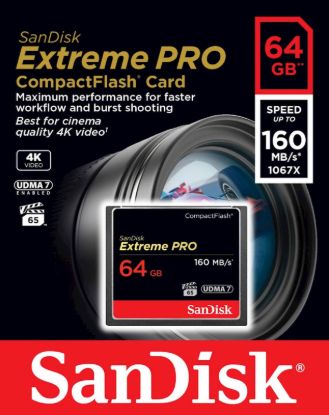 Slika CF SANDISK 64GB EXTREME PRO UDMA7, 160/150MB/s, VPG-65