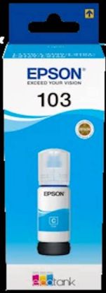 Slika ČRNILO EPSON CYAN 103 STEKLENIČKA ZA L1xxx, L3xxx, L5xxx serije tiskalnikov