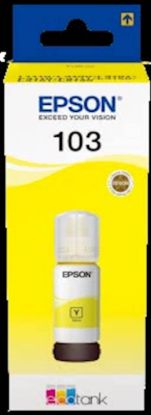Slika ČRNILO EPSON RUMENO 103 STEKLENIČKA ZA L1xxx, L3xxx, L5xxx serije tiskalnikov