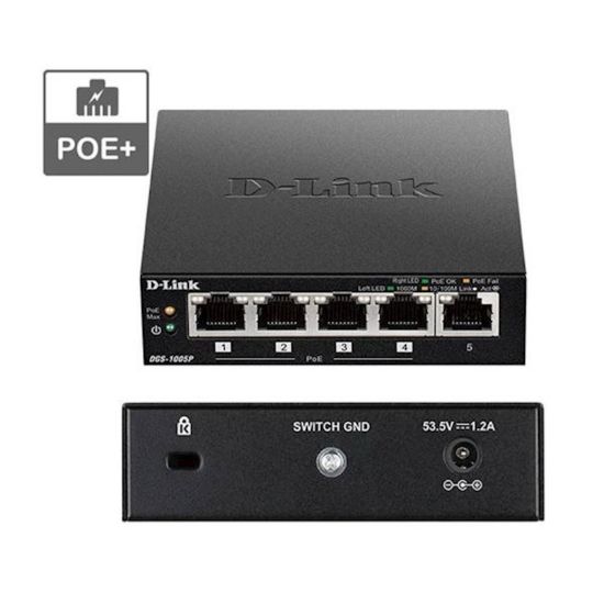 Slika Mrežno stikalo D-link DGS-1005P/E