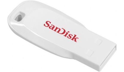 Slika USB DISK SANDISK 16GB CRUZER BLADE BELA, 2.0, bel , brez pokrovčka