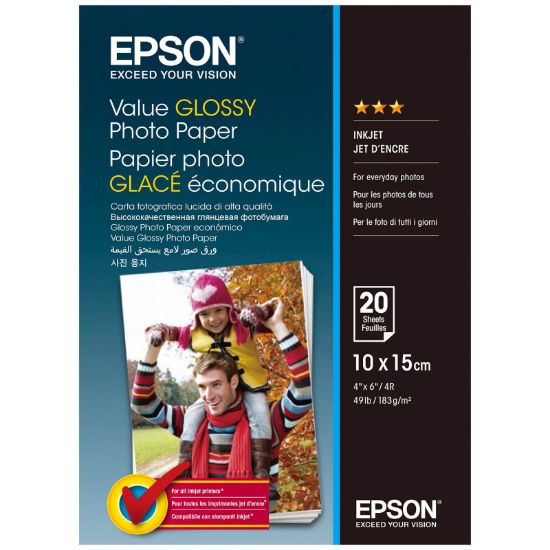 Slika PAPIR EPSON FOTO GLOSSY 10x15cm 20 LISTOV 183g/m2