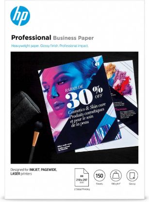 Slika PAPIR HP PROFESSIONAL GLOSSY A4 FSC ZA INK & LASER 150 LISTOV 180 g/m2