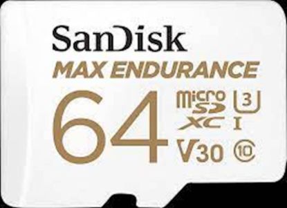 Slika SDXC SanDisk micro 64GB MAX ENDURANCE, 100/40MB/s, C10, U3, V30, adapter